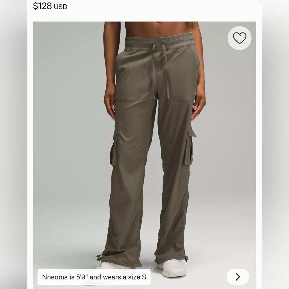 Lululemon Dance Studio Mid Rise Cargo Pants Size L - Picture 2 of 7